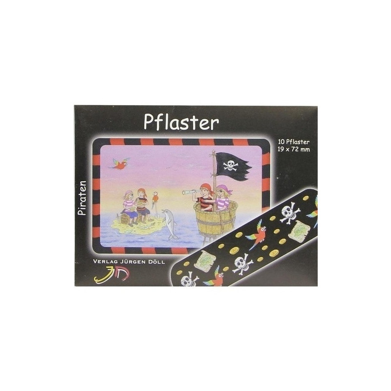 KINDERPFLASTER PIRATEN - BRIEFCHEN, 10 ST – PZN 9078179