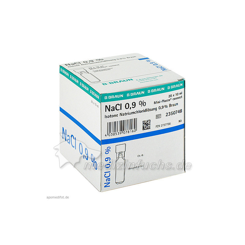 Kochsalzlösung 0.9% Mini-Plasco connect, 20X10 ML – PZN 2737756