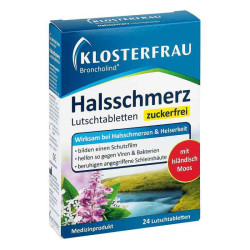 Klosterfrau Broncholind Halsschmerz Lutschtabletten zf. (24 stk) – PZN 12147725
