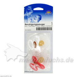 Kirschsauger Latex Gr.1 0-6 Monate weiß/rot, 2 ST – PZN 3045931