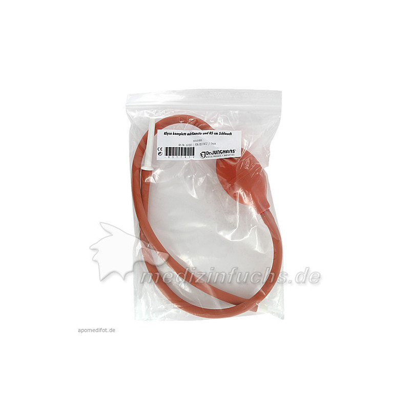Klyso komplett 85cm Schlauch u. Kanüle, 1 ST – PZN 8517412