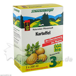 KARTOFFEL SCHOENENBERGER HEILPFLANZENSÄFTE, 3X200 ML – PZN 699885