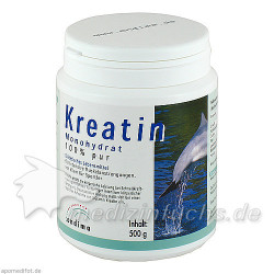 Kreatin Monohydrat 100% PUR, 500 G – PZN 1498367