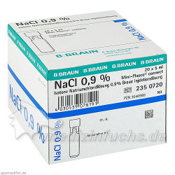 Kochsalzlösung 0.9% Mini-Plasco connect, 20X5 ML – PZN 3040980
