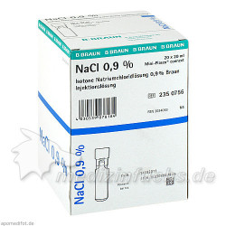 Kochsalzlösung 0.9% Mini-Plasco connect, 20X20 ML – PZN 3034063