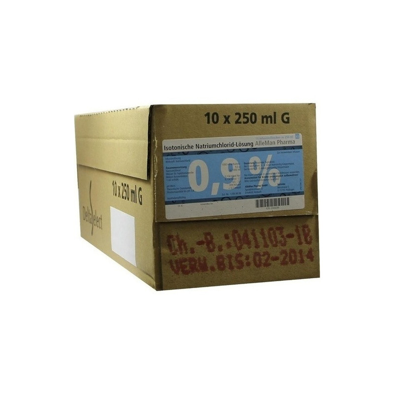 KOCHSALZ 0.9% ISOTON GLAS, 10X250 ML – PZN 2044289