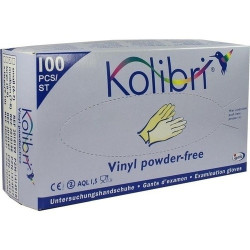 Kolibri Untersuchungshandschuh Vinyl ungepudert M, 100 ST – PZN 1414927