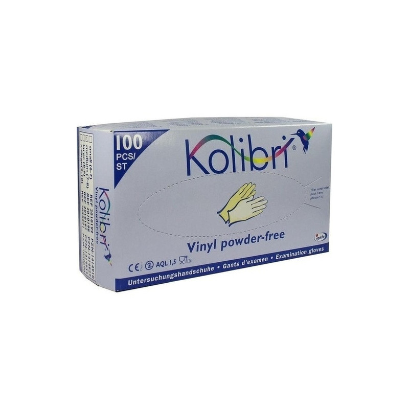 Kolibri Untersuchungshandschuh Vinyl ungepudert M, 100 ST – PZN 1414927
