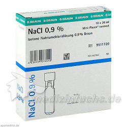 Kochsalzlösung 0.9% Mini-Plasco connect, 10X20 ML – PZN 3037067