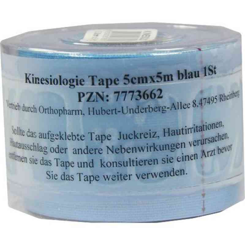 Kinesiologie Tape 5 cmx5 m blau (1 stk) – PZN 7773662