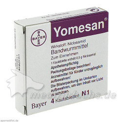 YOMESAN 500 mg Kautabletten, 4 ST – PZN 1140720