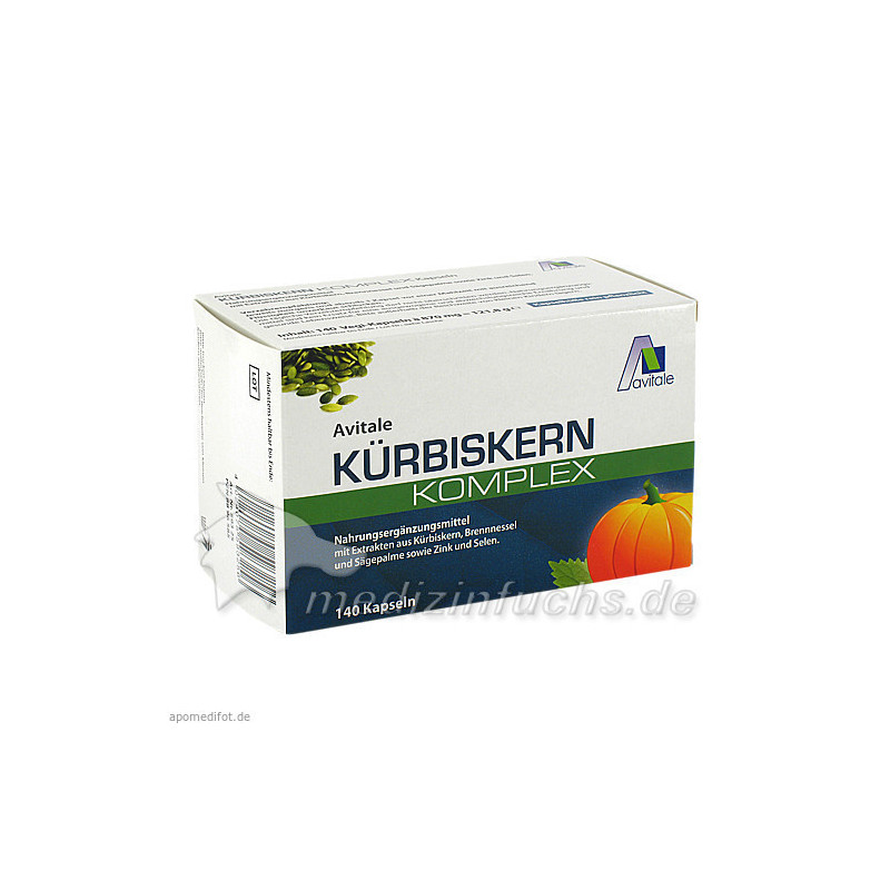 Kürbiskern Komplex Kapseln, 140 ST – PZN 8896585