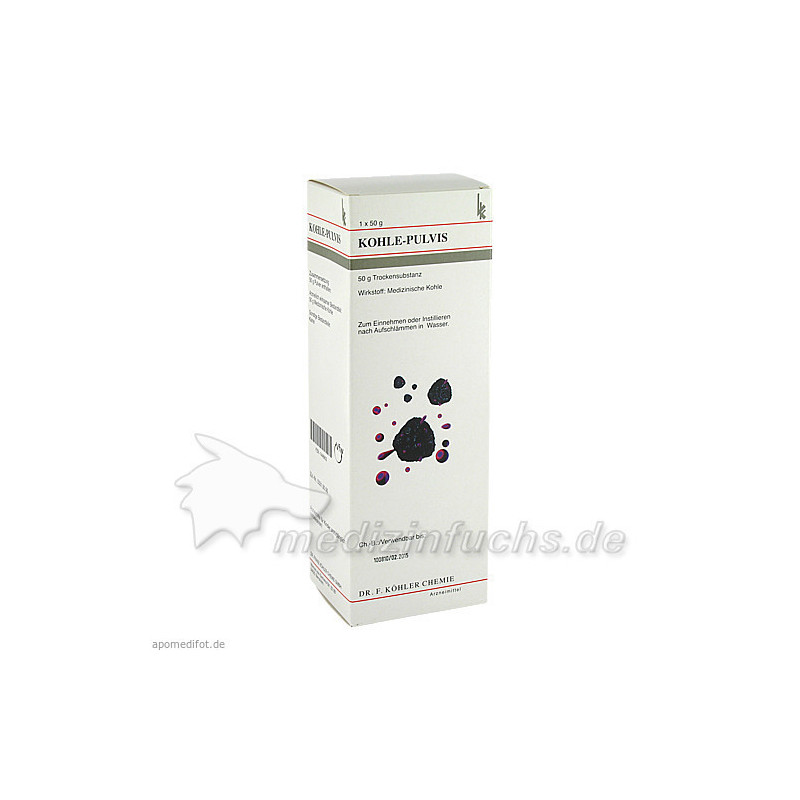 Kohle-Pulvis o.Magensonde, 50 G – PZN 1448903