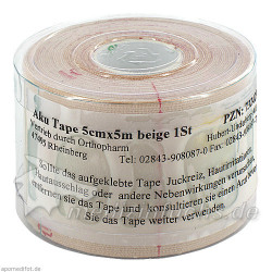 Aku Tape 5cmx5m beige, 1 ST – PZN 7324295