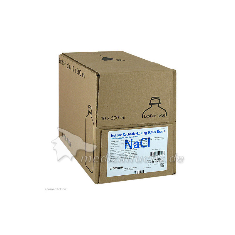 KOCHSALZ 0.9% ISOTON ECOFLAC PLUS, 10X500 ML – PZN 8609255