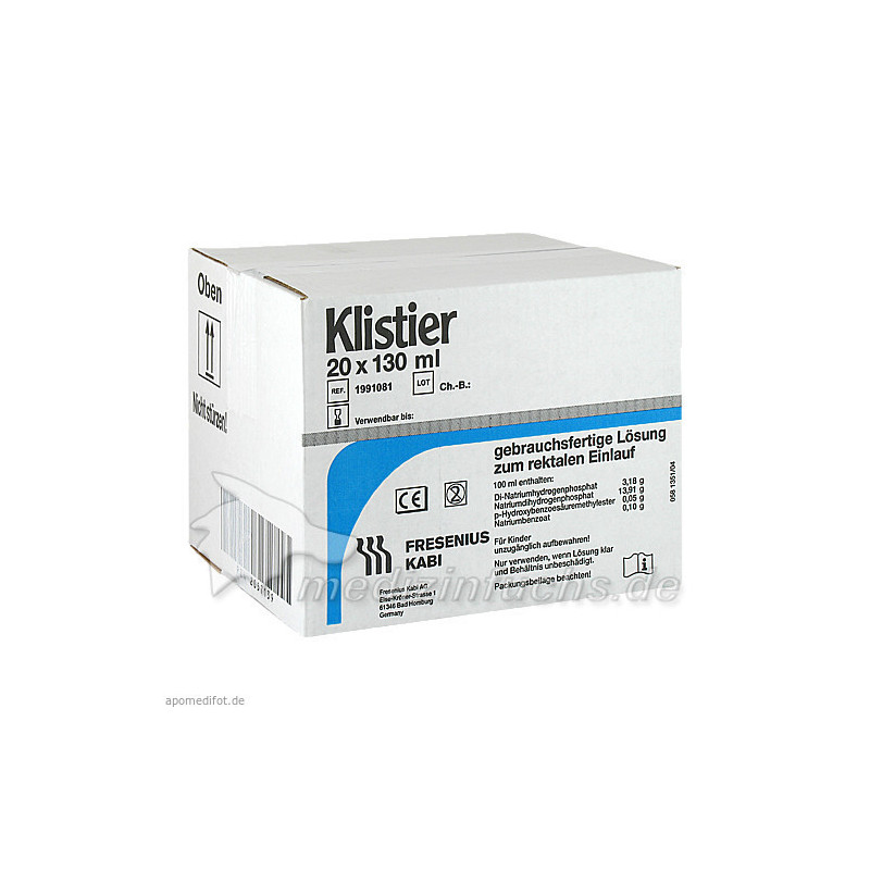 KLISTIER, 20X130 ML – PZN 2057139
