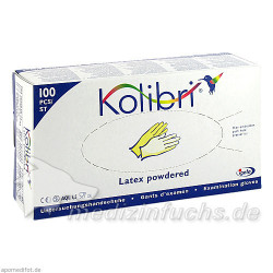 Kolibri Untersuchungshandschuh Latex gepudert XL, 100 ST – PZN 7038158