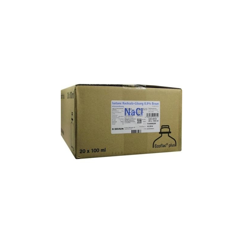 Kochsalzlösung 0,9% Ecoflac Plus (20X100 ml) – PZN 3710647