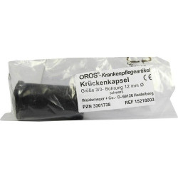 Krückenkaps Gr.3/0 12mm schw, 1 ST – PZN 3361738