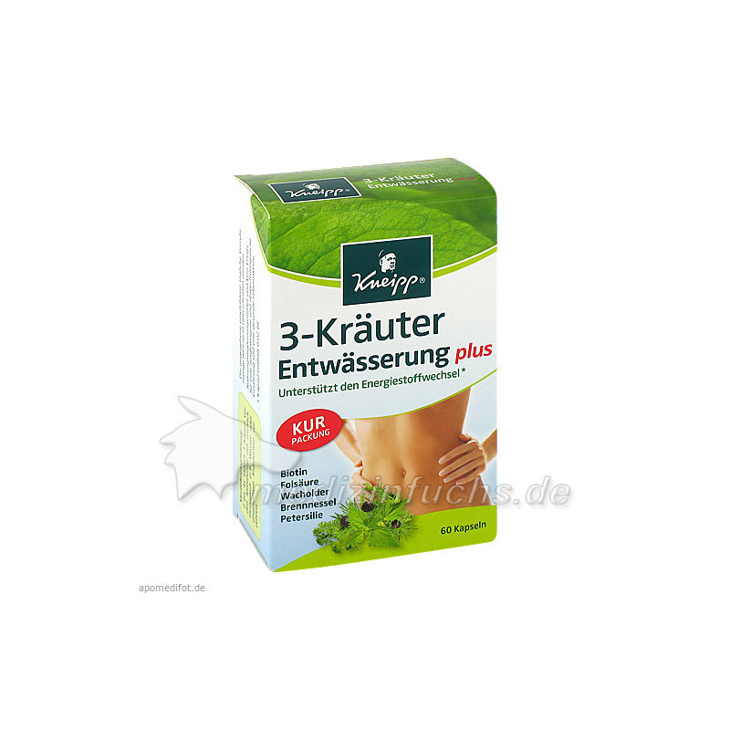 KNEIPP 3-Kräuter Entwässerung, 60 ST – PZN 5704042