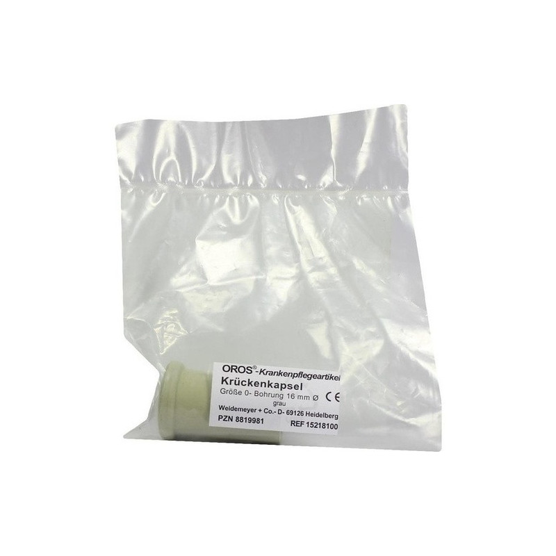 Krückenkaps Gr.0 16mm grau, 1 ST – PZN 8819981