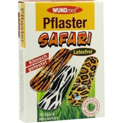 Kinderpflaster Safari wasserfest Latexfrei, 10 ST – PZN 6910200