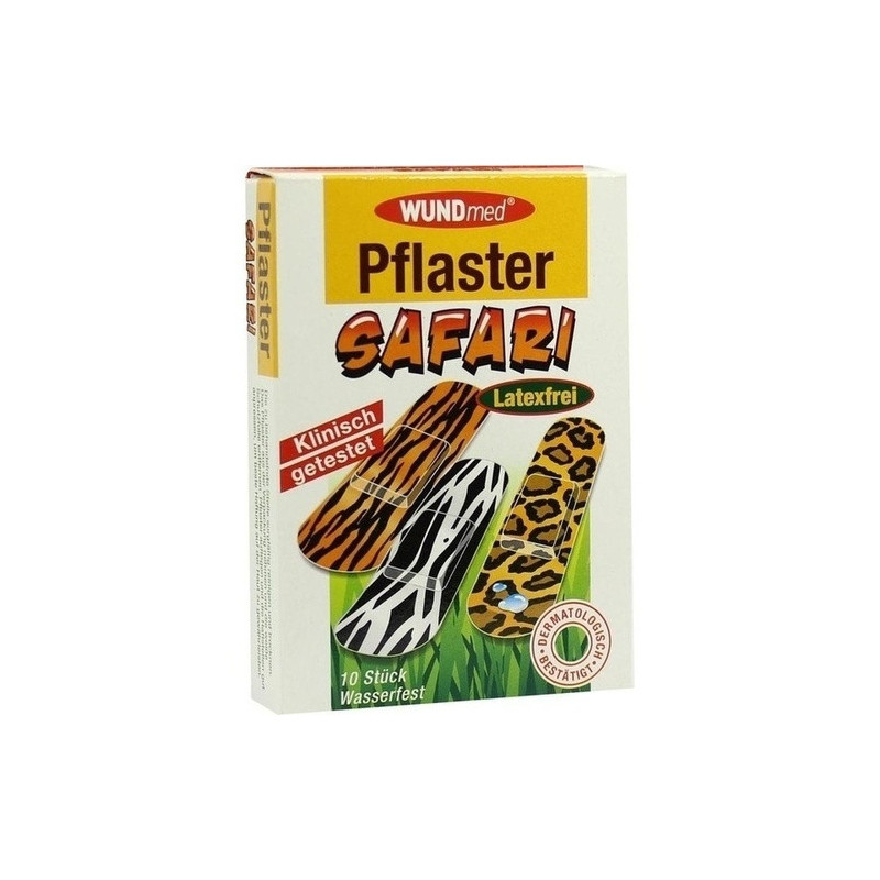 Kinderpflaster Safari wasserfest Latexfrei, 10 ST – PZN 6910200
