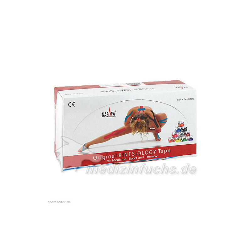 Kinesiologie Tape 5cmx5m rot, 1 ST – PZN 9494305