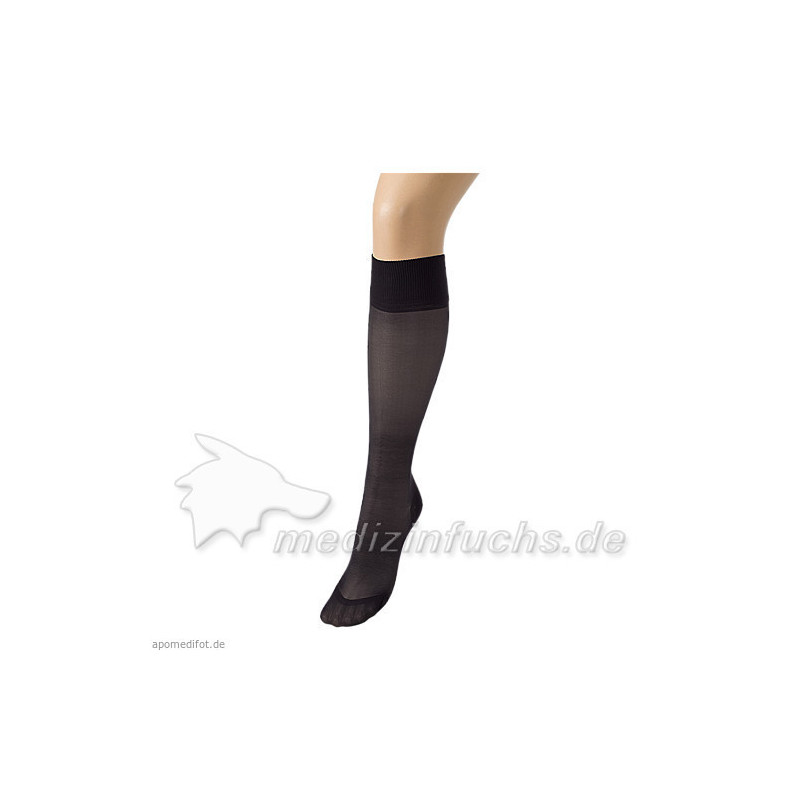 Kniestrümpfe m. Softbündchen Gr. II schwarz, 2 ST – PZN 1880345