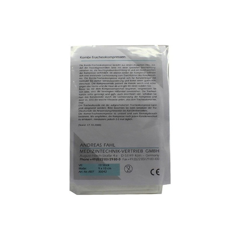 Kombi-Tracheokompresse 90x100mm, 10 ST – PZN 1401304
