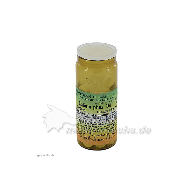 Kalium phosphoricum D 6 Schüssler Nr.5 handverrieb, 80 ST – PZN 3632002