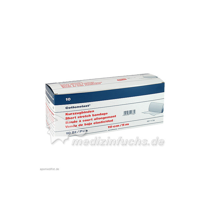 Kurzzugbin Cottonelast 10cmx5m, 10 ST – PZN 1601196