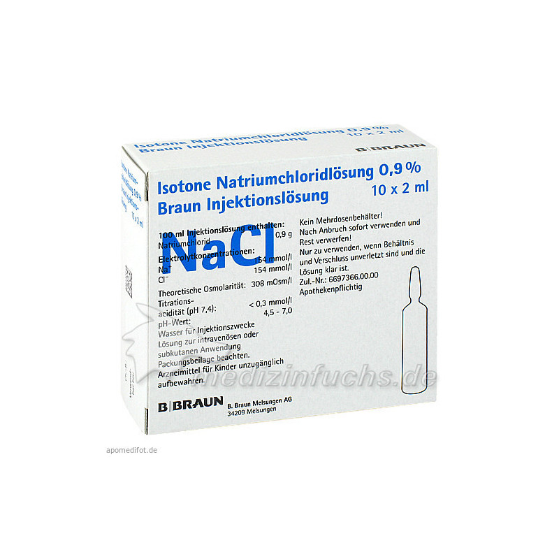 KOCHSALZ 0.9% ISOTON, 10X2 ML – PZN 808558