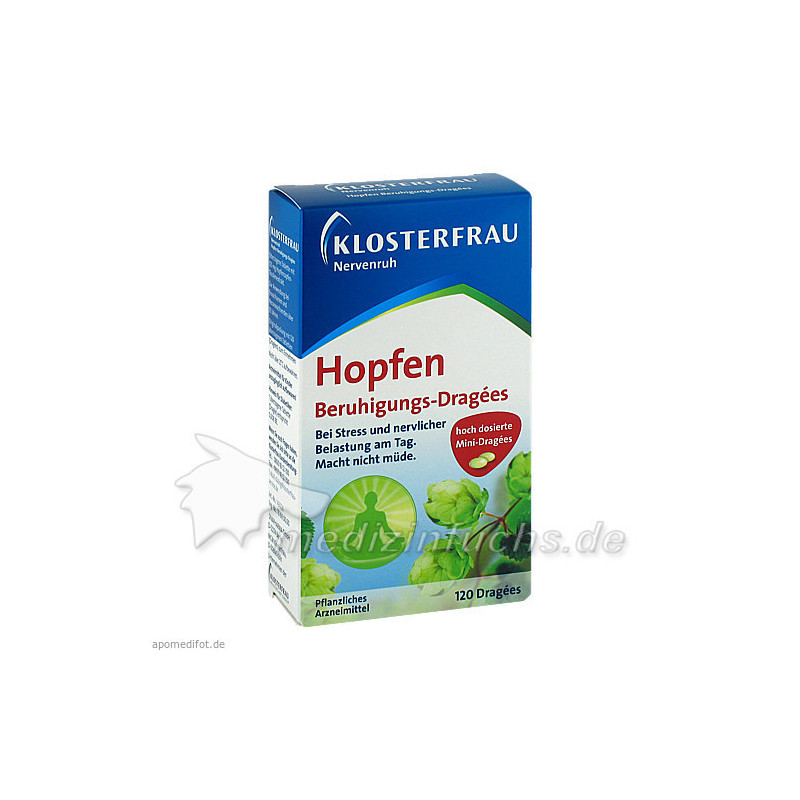 Klosterfrau Hopfen Beruhigungs-Dragees Nervenruh, 120 ST – PZN 9287575