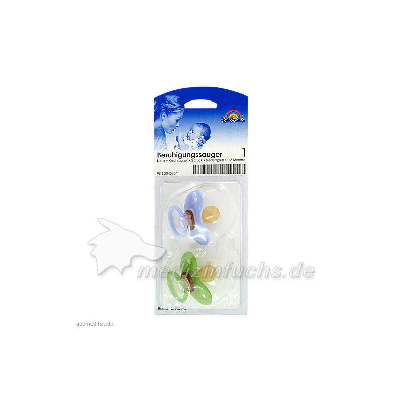 Kirschsauger Latex Gr.1 0-6 Monate flieder/grün, 2 ST – PZN 3045954