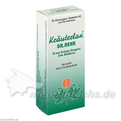 Kräuterlax DR.HENK 15mg Kräuter-Drag. z. Abführen, 30 ST – PZN 2115523