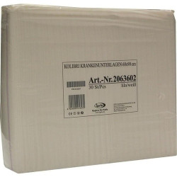 Kolibri Krankenunterlagen-Flocken60x90cm weiß/lila, 30 ST – PZN 5128207