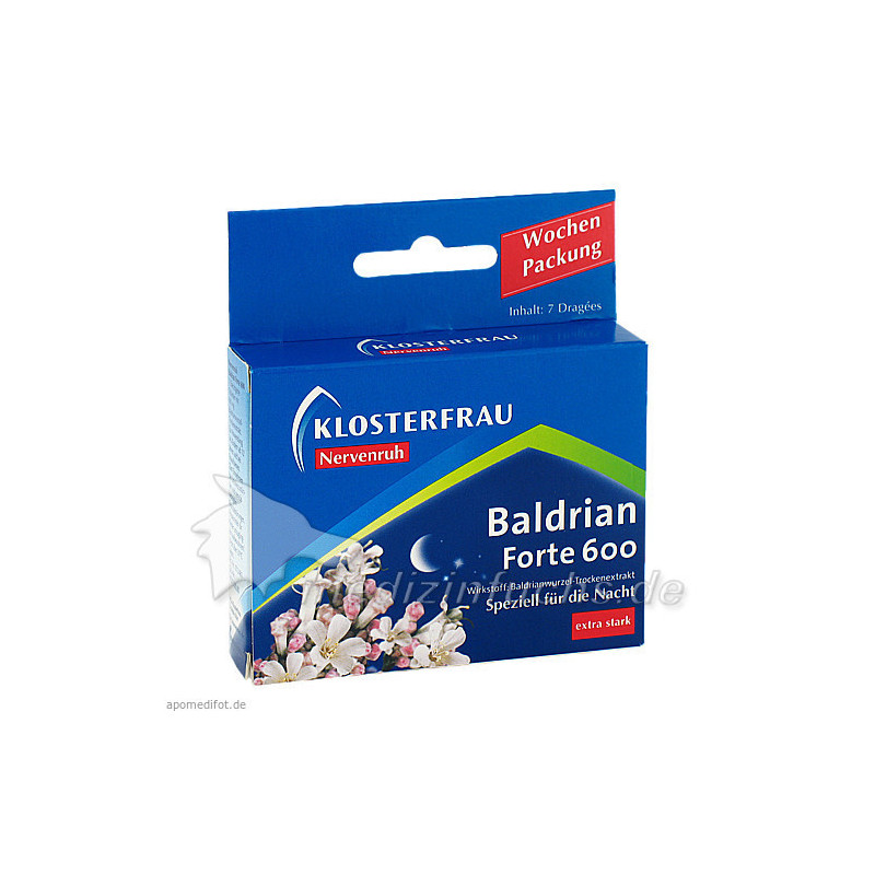 Klosterfrau Baldrian forte 600 Nervenruh, 7 ST – PZN 6582842