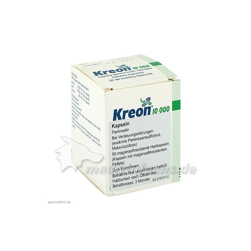 Kreon 10000 Kapseln, 50 ST – PZN 4529306