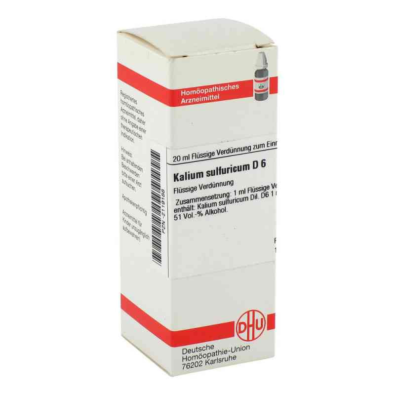 Kalium Sulfuricum D 6 Dilution (20 ml) – PZN 2119188