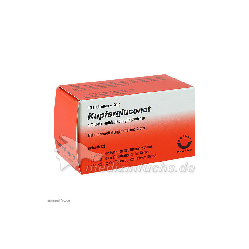 Kupfergluconat, 100 ST – PZN 4222499