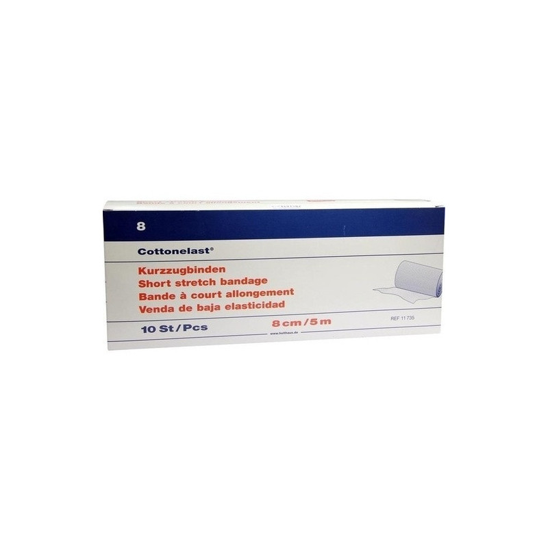 Kurzzugbin Cottonelast 8cmx5m, 10 ST – PZN 1601173