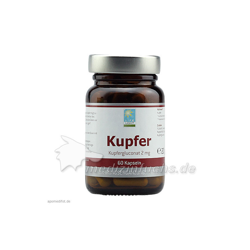 Kupfer ( aus Kupfergluconat ) 2 mg, 60 ST – PZN 4873908