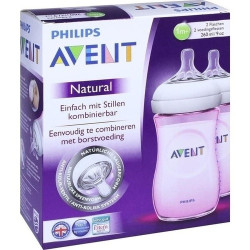 AVENT Naturnah Flasche 260ml Doppelpack rosa, 2 ST – PZN 3109602