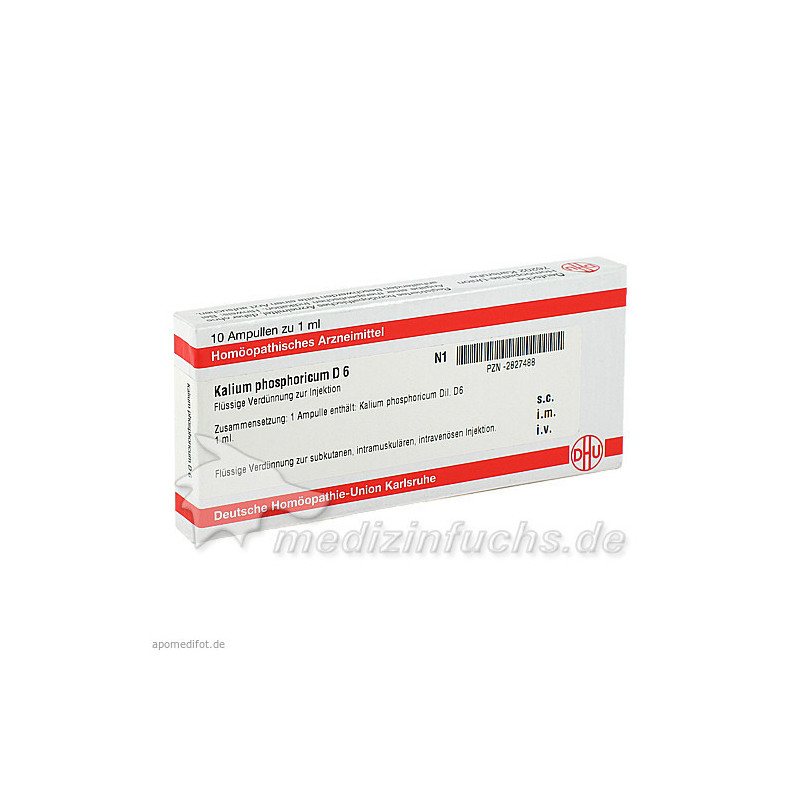 KALIUM PHOSPHORICUM D 6 Ampullen, 10X1 ML – PZN 2827488