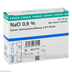 Kochsalzlösung 0.9% Mini-Plasco connect, 10X10 ML – PZN 2737779