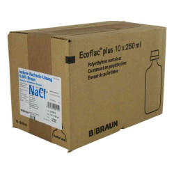 Kochsalzlösung 0,9% Ecoflac Plus (10X250 ml) – PZN 8609249