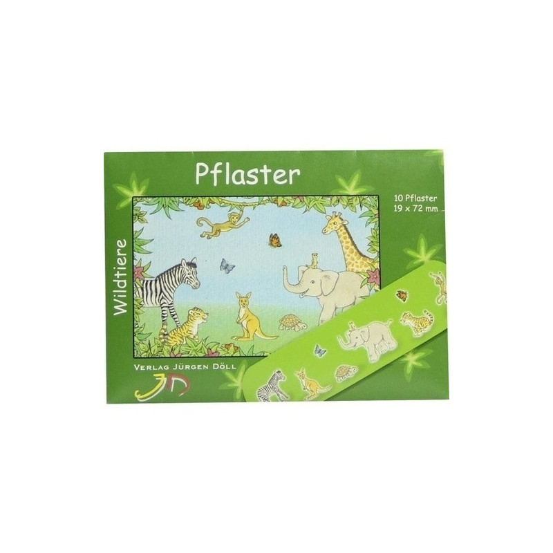 KINDERPFLASTER WILDTIERE - BRIEFCHEN, 10 ST – PZN 9078162