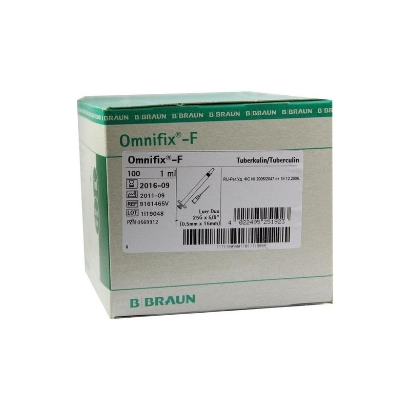 OMNIFIX F Duo 25Gx5/8 Latexfrei, 100X1 ML – PZN 569912