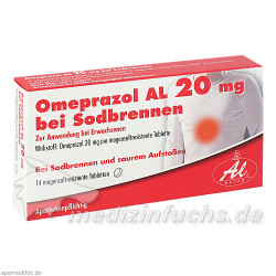 Omeprazol AL 20MG bei Sodbrennen, 14 ST – PZN 7569157